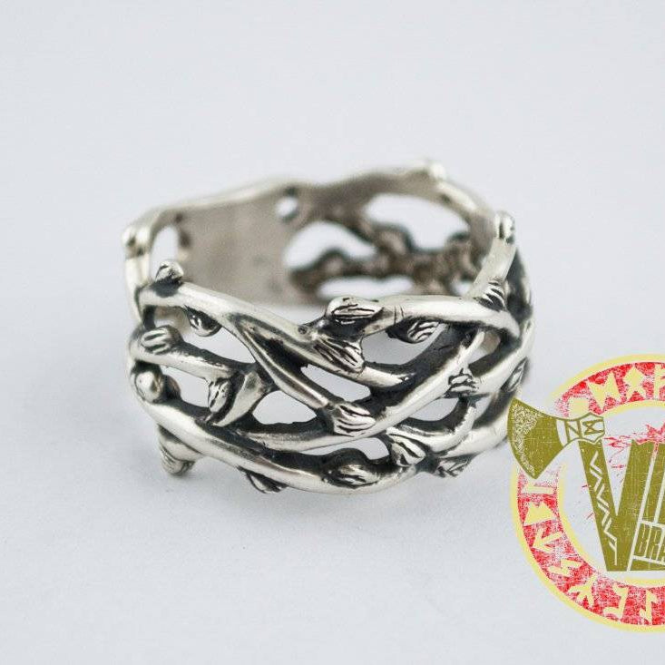 Sterling Silver Plexus Branches Ring - VikingsBrand