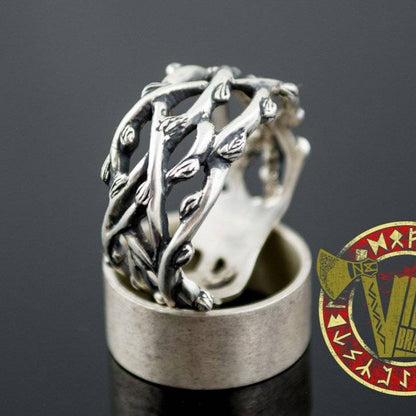 Sterling Silver Plexus Branches Ring - VikingsBrand