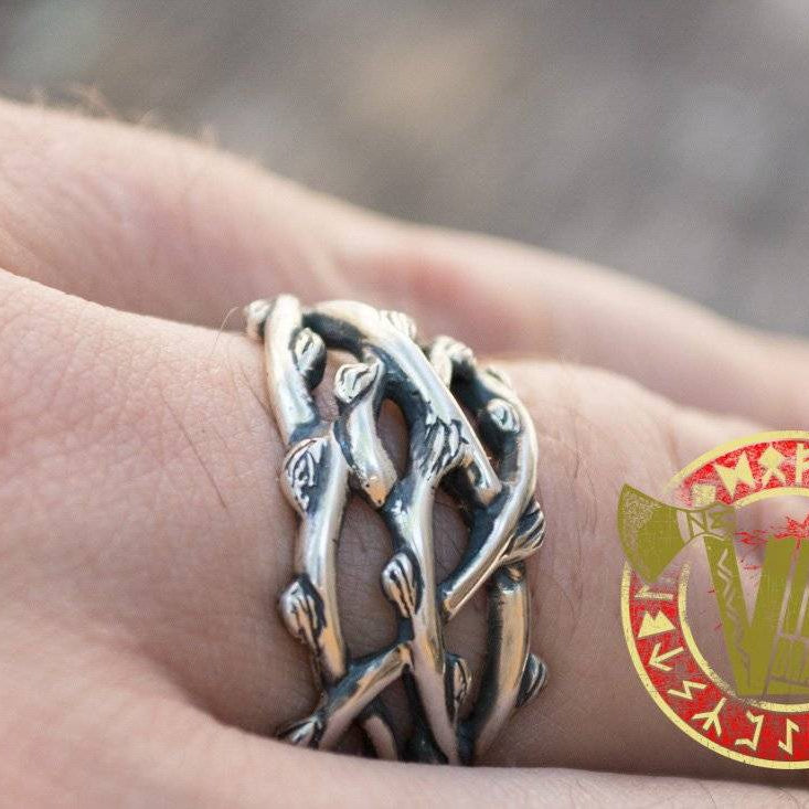 Sterling Silver Plexus Branches Ring - VikingsBrand