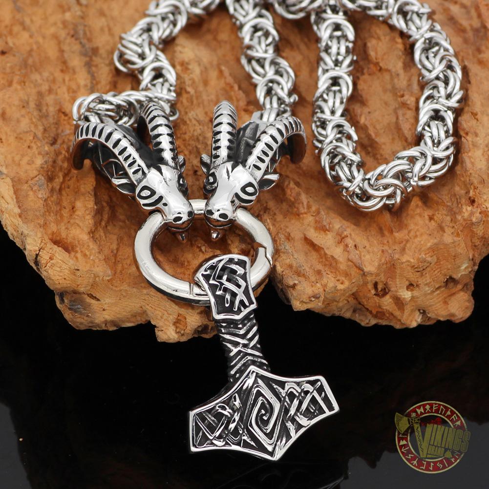 Tanngrisnir and Tanngnjóstr - Goats of Thor Necklaces - VikingsBrand