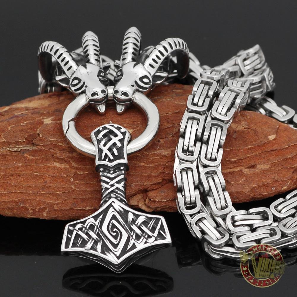 Tanngrisnir and Tanngnjóstr - Goats of Thor Necklaces - VikingsBrand