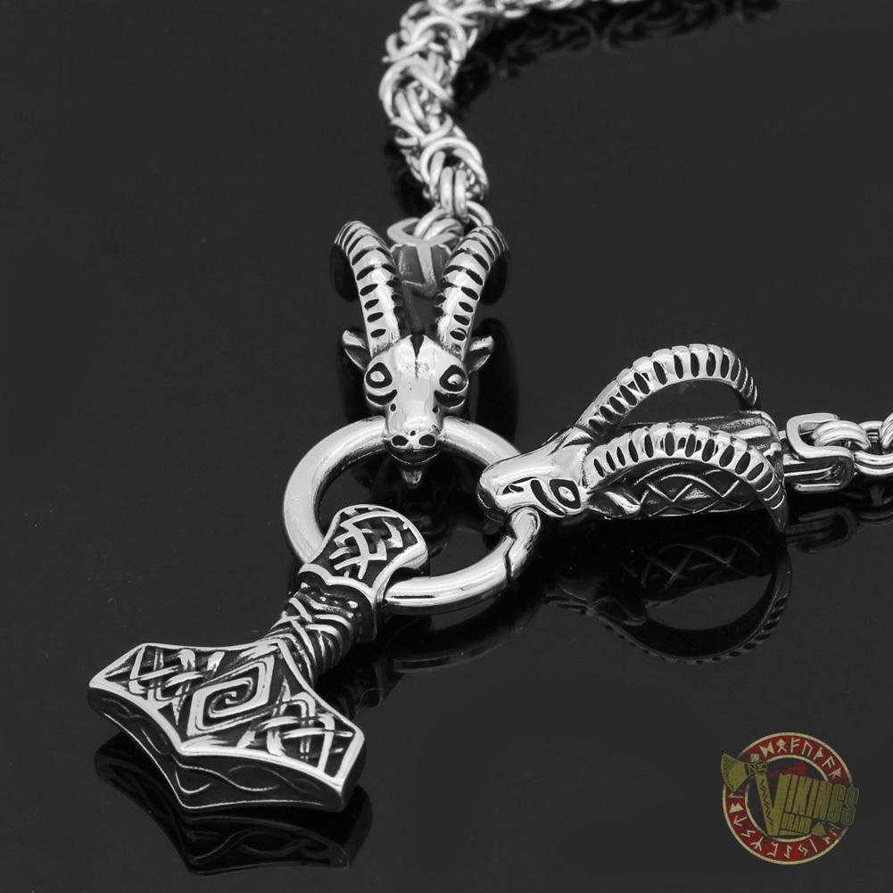 Tanngrisnir and Tanngnjóstr - Goats of Thor Necklaces - VikingsBrand