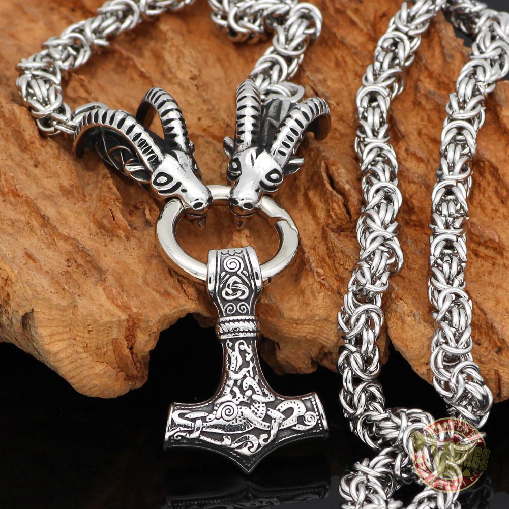 Tanngrisnir and Tanngnjóstr - Goats of Thor Necklaces - VikingsBrand