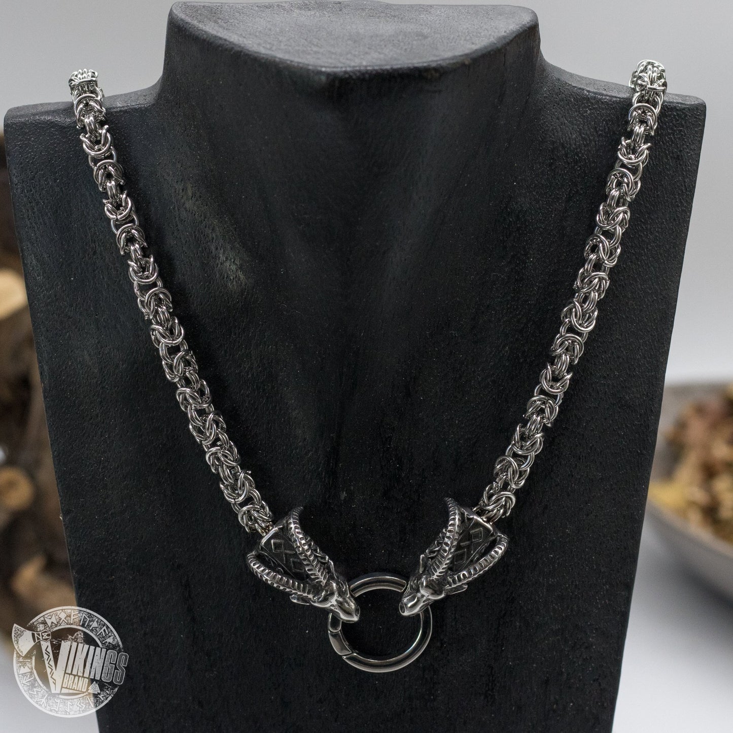Tanngrisnir & Tanngnjóstr Thor Goats Head Necklace - VikingsBrand