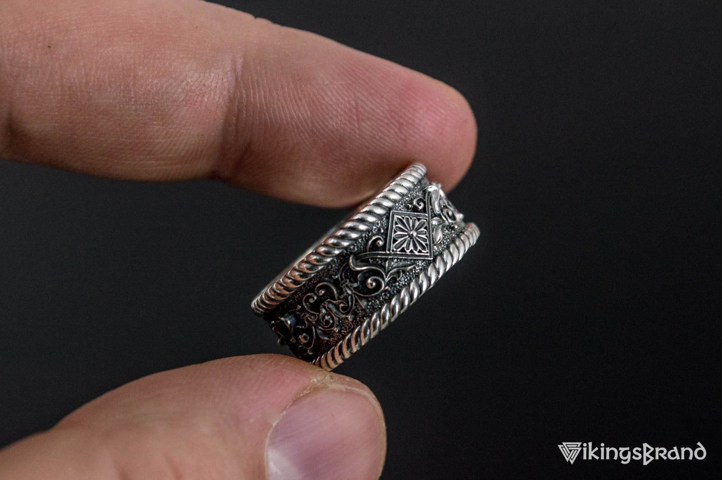 The Ornament Vikings Ring Sterling Silver Handmade Unique Jewelry