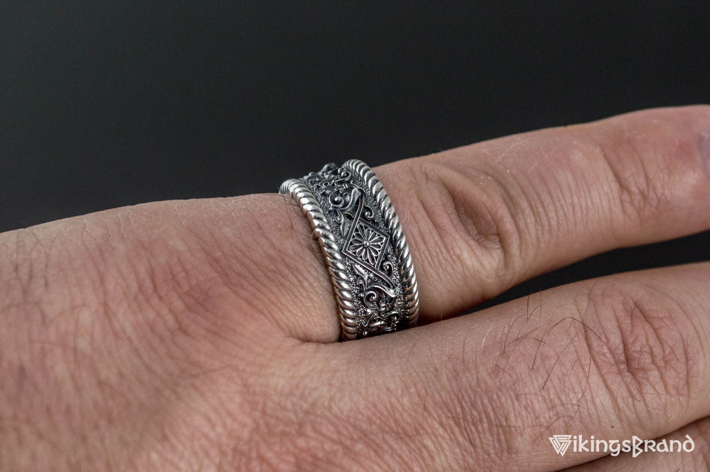 The Ornament Vikings Ring Sterling Silver Handmade Unique Jewelry