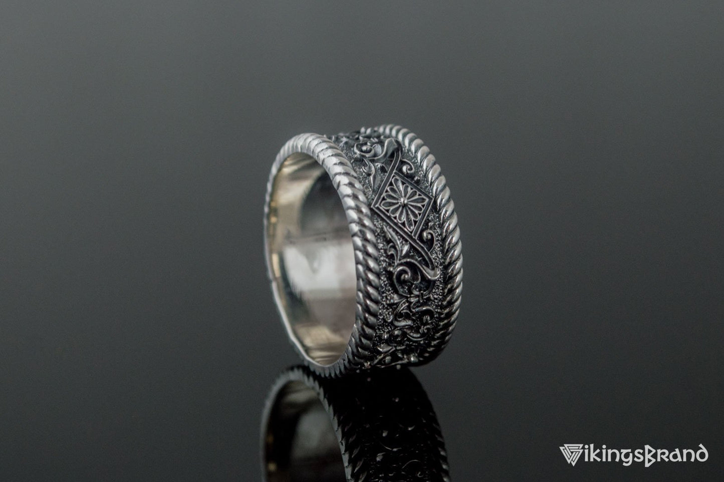 The Ornament Vikings Ring Sterling Silver Handmade Unique Jewelry