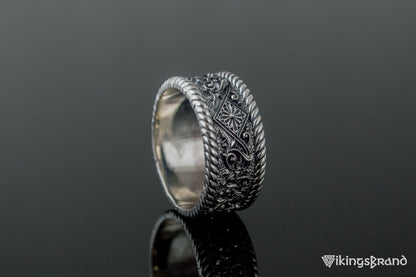 The Ornament Vikings Ring Sterling Silver Handmade Unique Jewelry