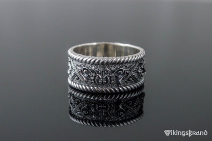 The Ornament Vikings Ring Sterling Silver Handmade Unique Jewelry