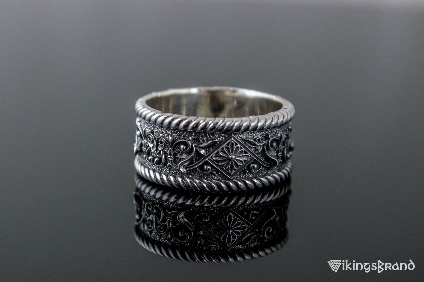 The Ornament Vikings Ring Sterling Silver Handmade Unique Jewelry