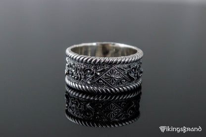 The Ornament Vikings Ring Sterling Silver Handmade Unique Jewelry