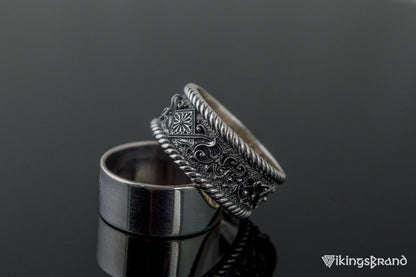 The Ornament Vikings Ring Sterling Silver Handmade Unique Jewelry
