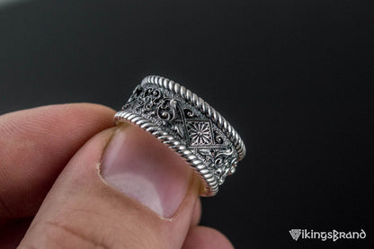 The Ornament Vikings Ring Sterling Silver Handmade Unique Jewelry