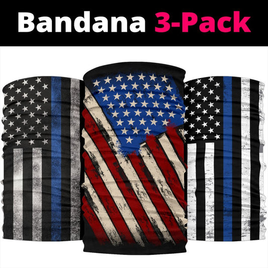 Thin Blue Line Neck Gaiter | Face Shield - USA Variations