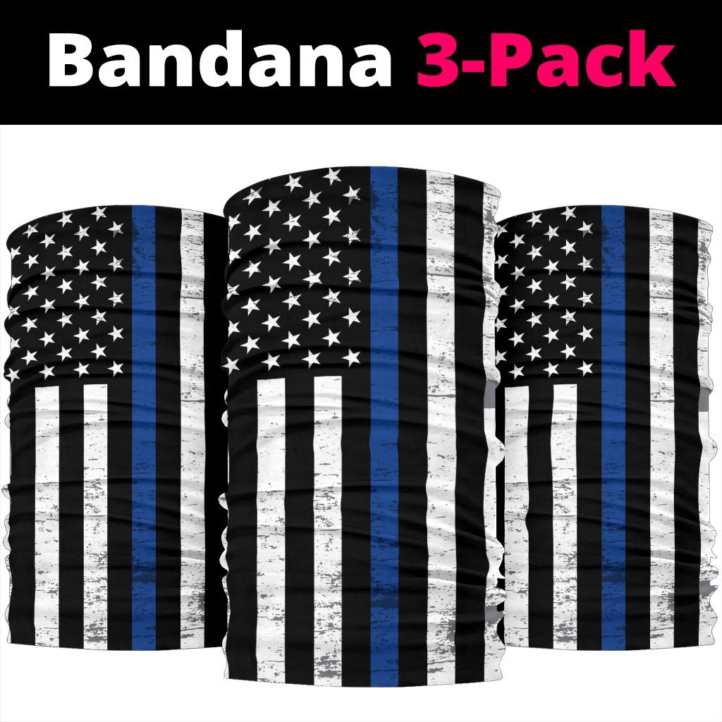 Thin Blue Line Neck Gaiter | Face Shield - Blue