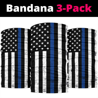 Thin Blue Line Neck Gaiter | Face Shield - Blue