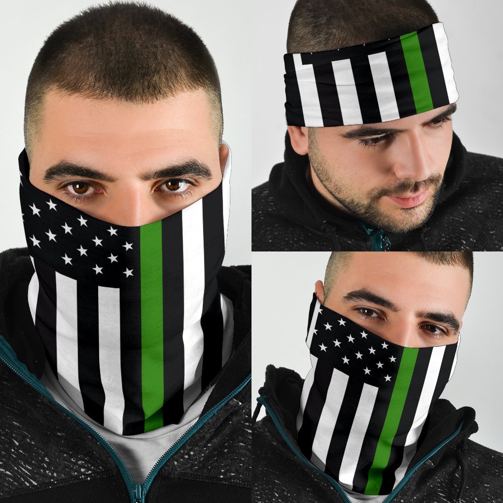Thin Green Line Neck Gaiter | Face Shield - Clean Green