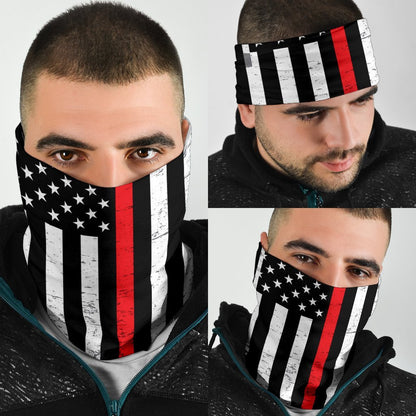 Thin Red Line Neck Gaiter | Face Shield - Red