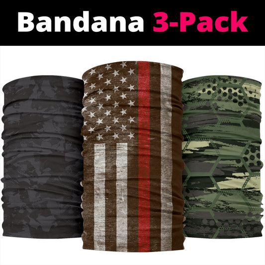 Thin Red Line Neck Gaiter | Face Shield - Brown