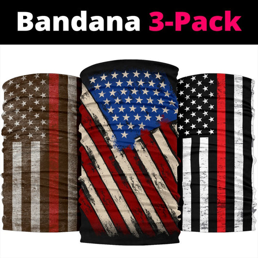 Thin Red Line Neck Gaiter | Face Shield - Stripes