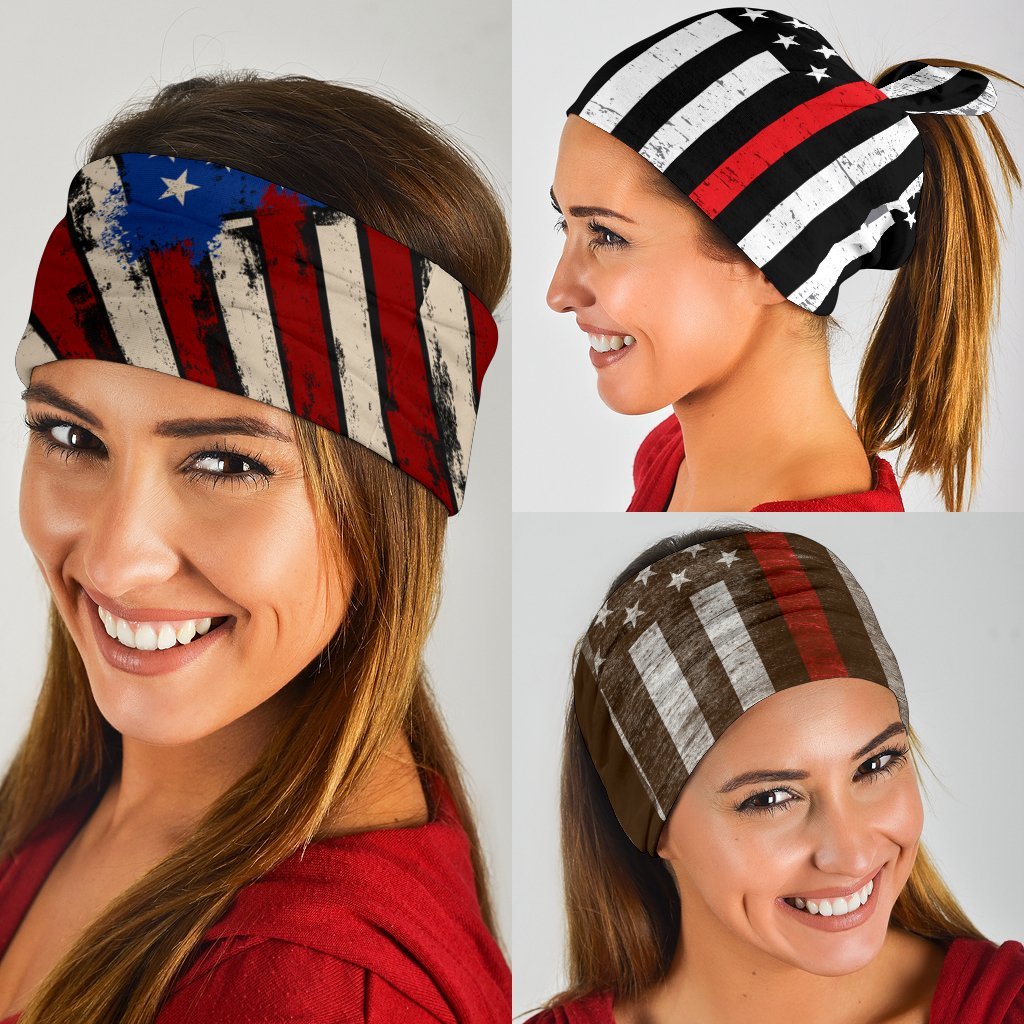 Thin Red Line Neck Gaiter | Face Shield - Stripes