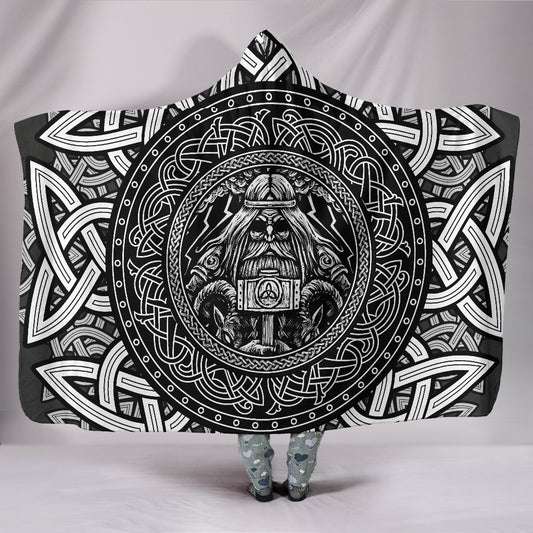 Thor God of Thunder Hooded Blanket - VikingsBrand