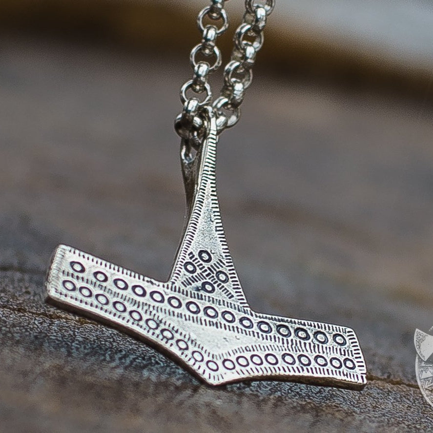 Thor's Hammer from Bornholm Island 925 Sterling Silver  Pendant - VikingsBrand
