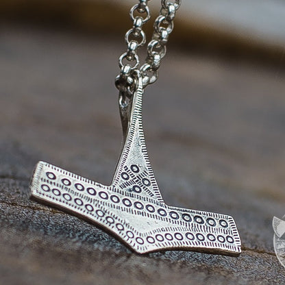 Thor's Hammer from Bornholm Island 925 Sterling Silver  Pendant - VikingsBrand