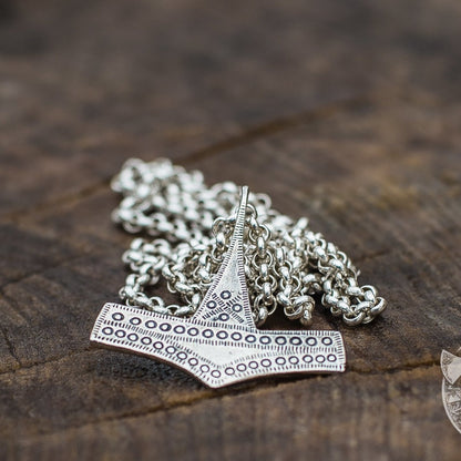 Thor's Hammer from Bornholm Island 925 Sterling Silver  Pendant - VikingsBrand