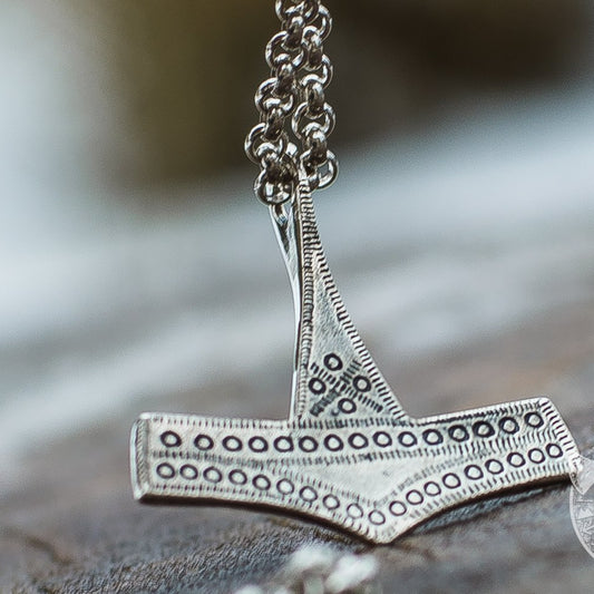 Thor's Hammer from Bornholm Island 925 Sterling Silver  Pendant - VikingsBrand
