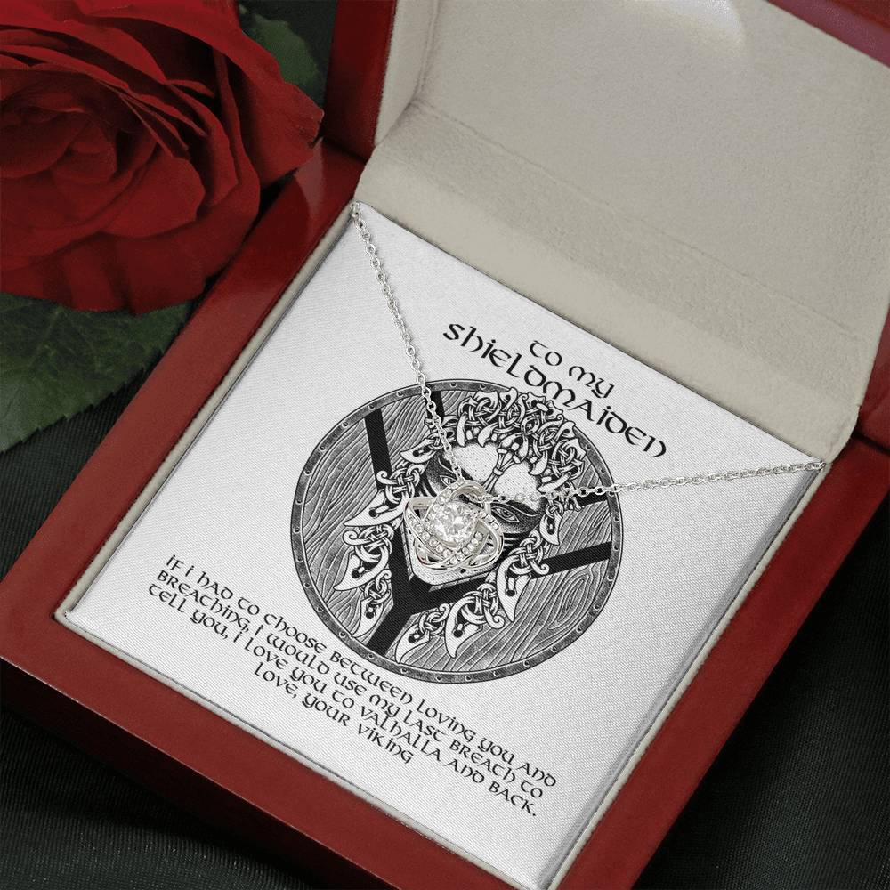 To My Shieldmaiden Gift Necklace