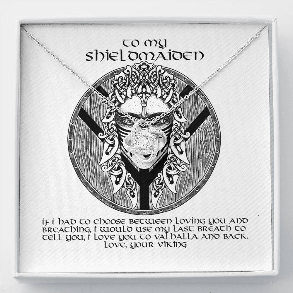 To My Shieldmaiden Gift Necklace