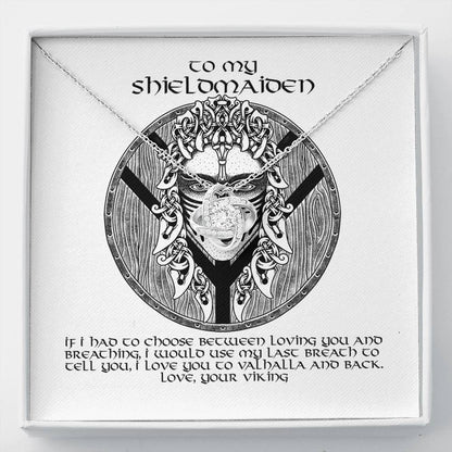 To My Shieldmaiden Gift Necklace