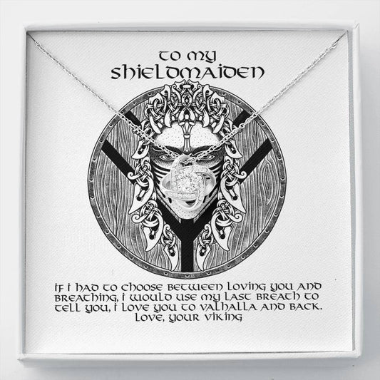 To My Shieldmaiden Gift Necklace