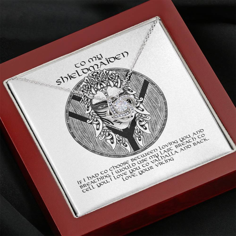 To My Shieldmaiden Gift Necklace