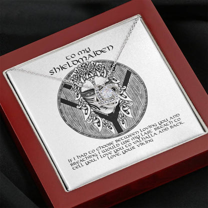 To My Shieldmaiden Gift Necklace