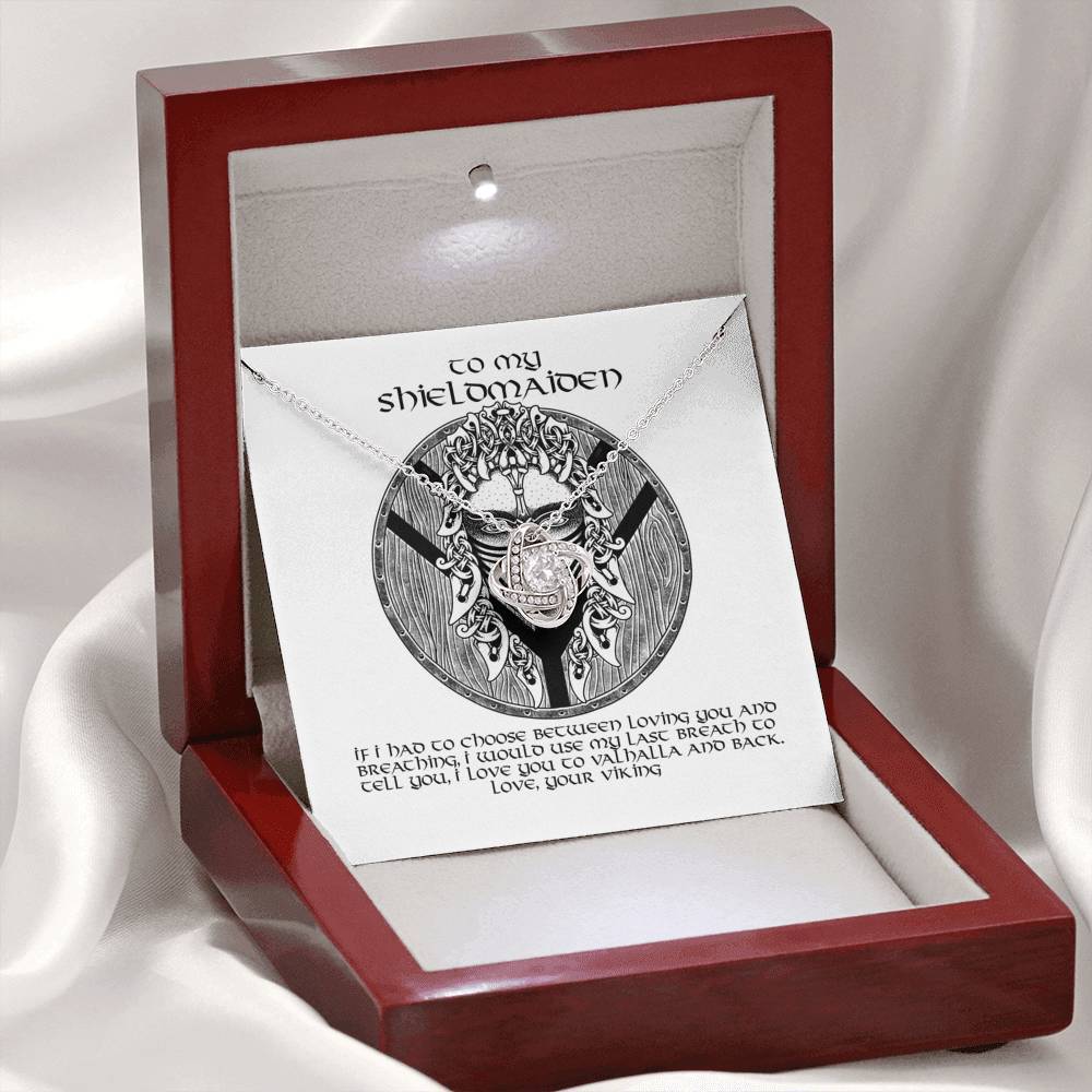 To My Shieldmaiden Gift Necklace