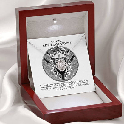 To My Shieldmaiden Gift Necklace