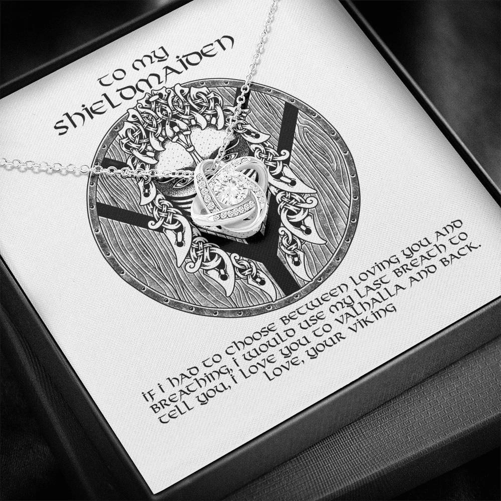 To My Shieldmaiden Gift Necklace