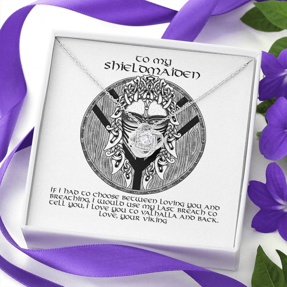 To My Shieldmaiden Gift Necklace