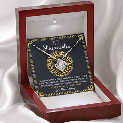 To My Shieldmaiden Love Knot Gift Necklace
