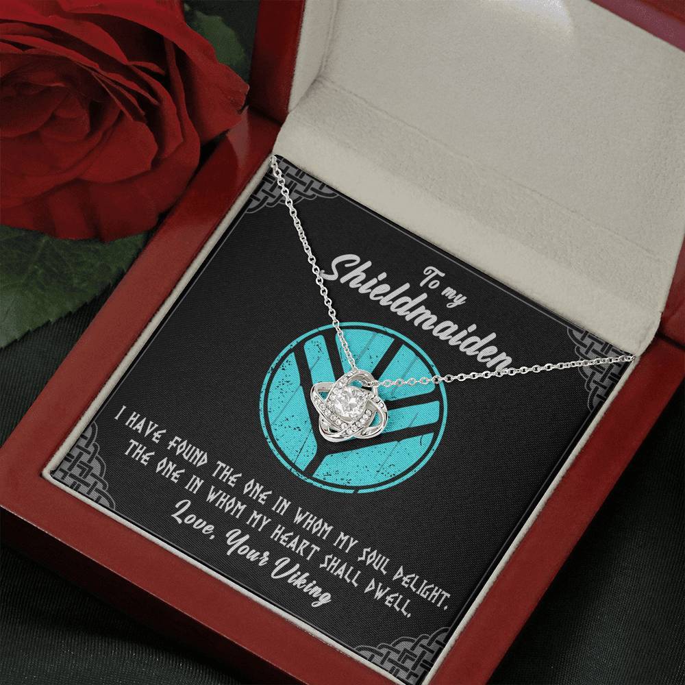 To My Shieldmaiden Love Knot Gift Necklace