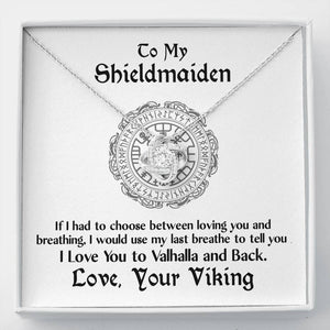 Halskette mit Liebesknoten „To My Shieldmaiden“