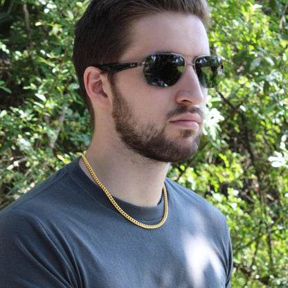To My Viking, Viking Gifts for Men, Boyfriend, Husban, Cuban Link Chain Necklace