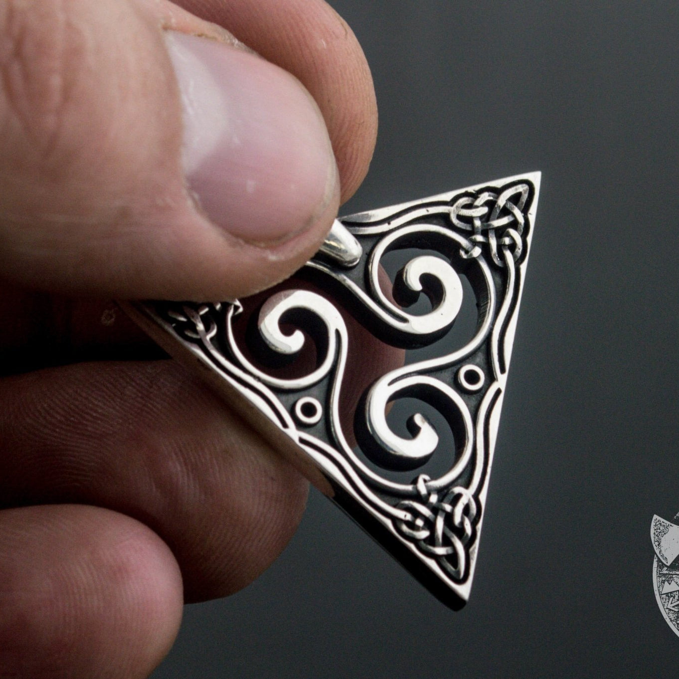 Triskel Spiral 925 Sterling Silver Pendant - VikingsBrand