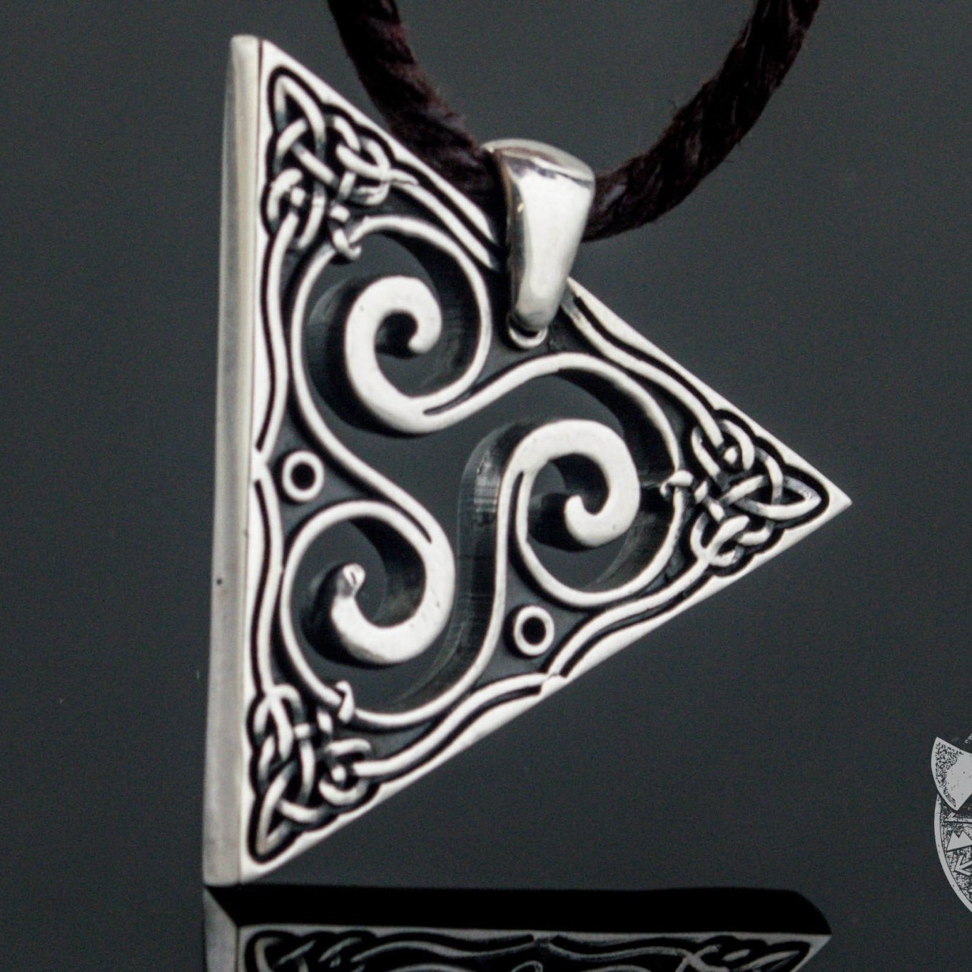 Triskel Spiral 925 Sterling Silver Pendant - VikingsBrand