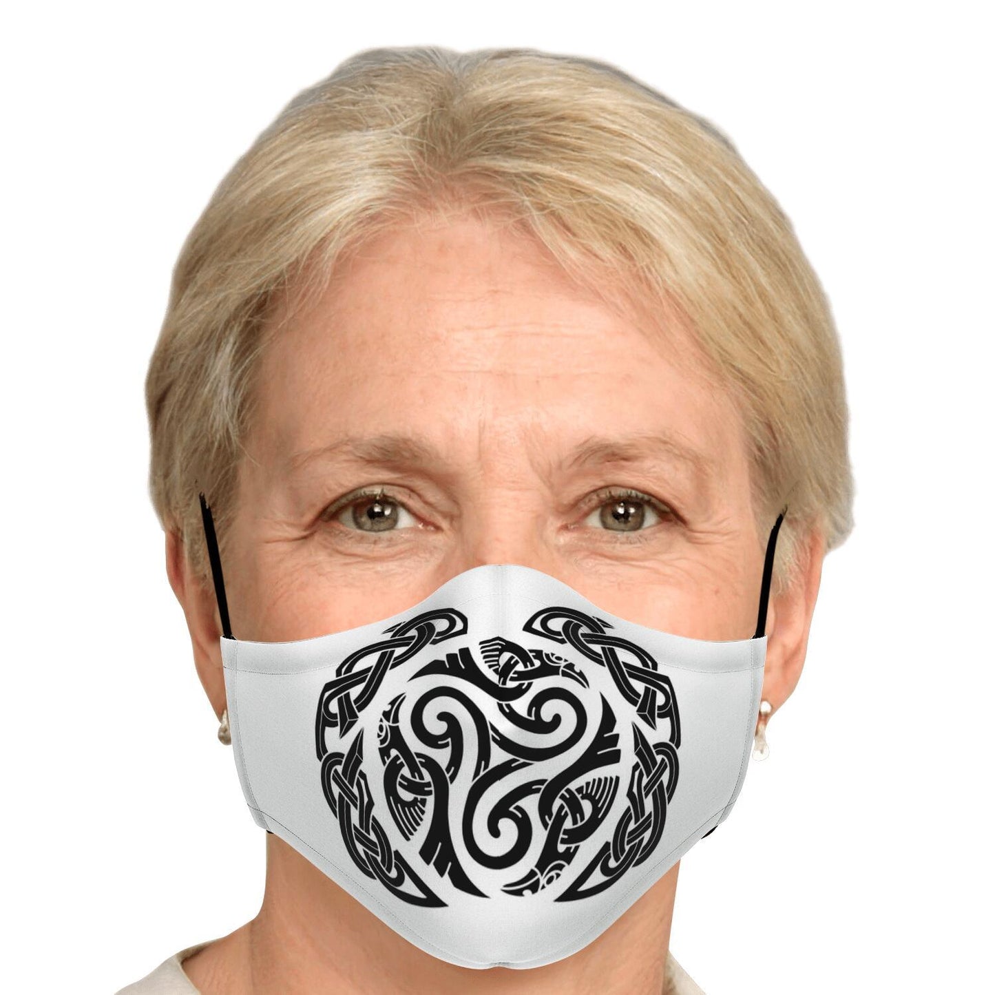 Triskele Black Ravens Viking Face Mask Cover