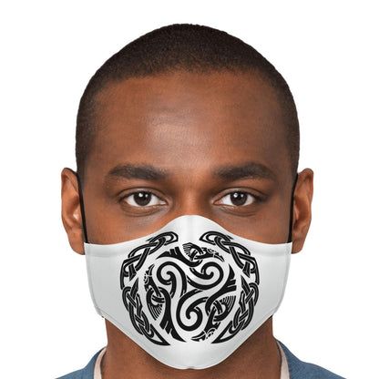 Triskele Black Ravens Viking Face Mask Cover