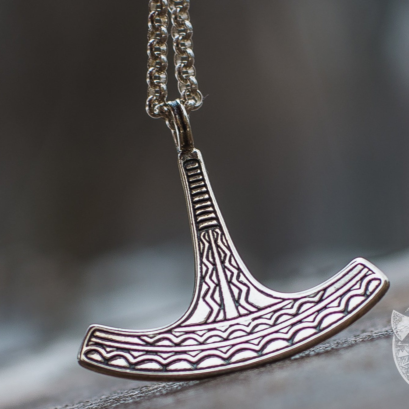 Ukko Thor's Hammer 925 Sterling Silver Pendant - VikingsBrand