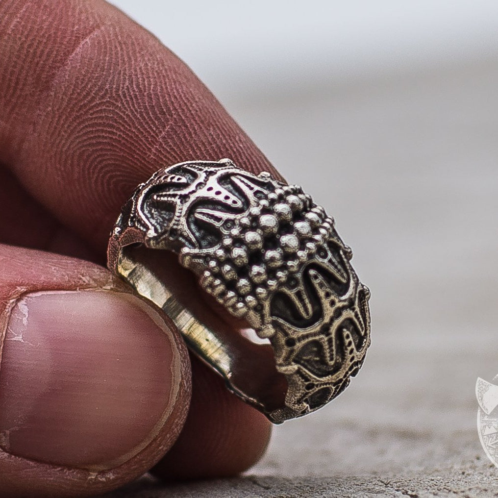 Unique Draupnir 925 Sterling Silver Viking Ring - VikingsBrand